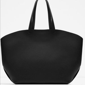 Zara vegan leather tote